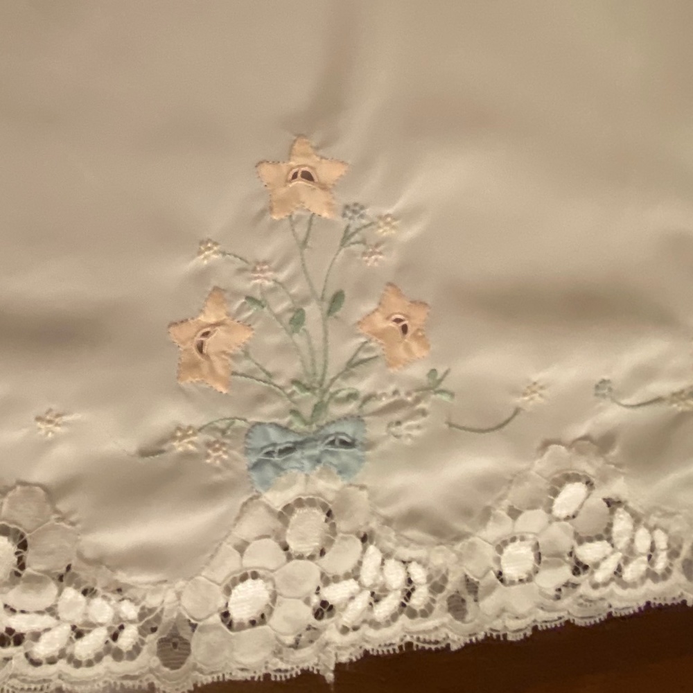 Detta Barsa Embroidery White Lace Slip. - Picture 3 of 6